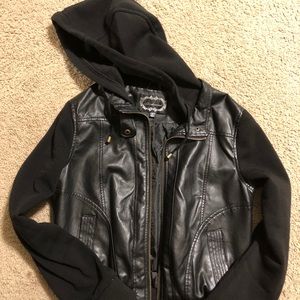 Soft faux leather jacket